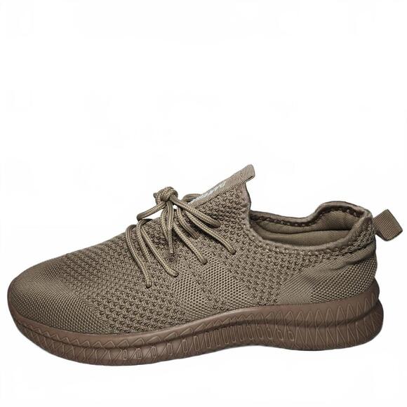 Damyuan Comfy Breathable Knit Sneakers - Tan - Picture 2 of 4